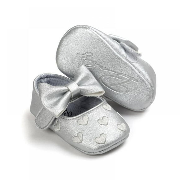 Alamana Lovely Stars Heart Magic Tape Infant Baby Soft Sole Prewalker Toddler Shoes Silver-Stars 13cm Alamana Lovely Stars Heart Magic Tape Infant Baby Soft Sole Prewalker Toddler Shoes Silver-Stars 13cm